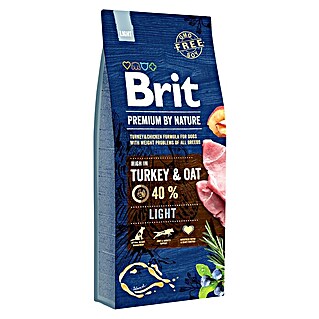 Brit Premium Pienso seco para perros Nature Light (15 kg, Pavo y Avena)