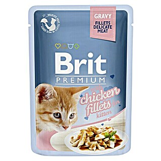 Brit Premium Comida húmeda para gatos Junior (85 g, Pollo)