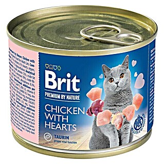 Brit Premium Comida húmeda para gatos (200 g, Pollo con corazón)
