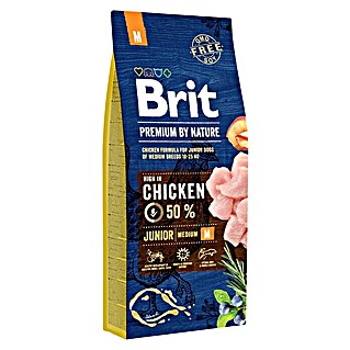 Brit Premium Pienso seco para perros Nature Junior M (15 kg, 1 meses - 12 meses)