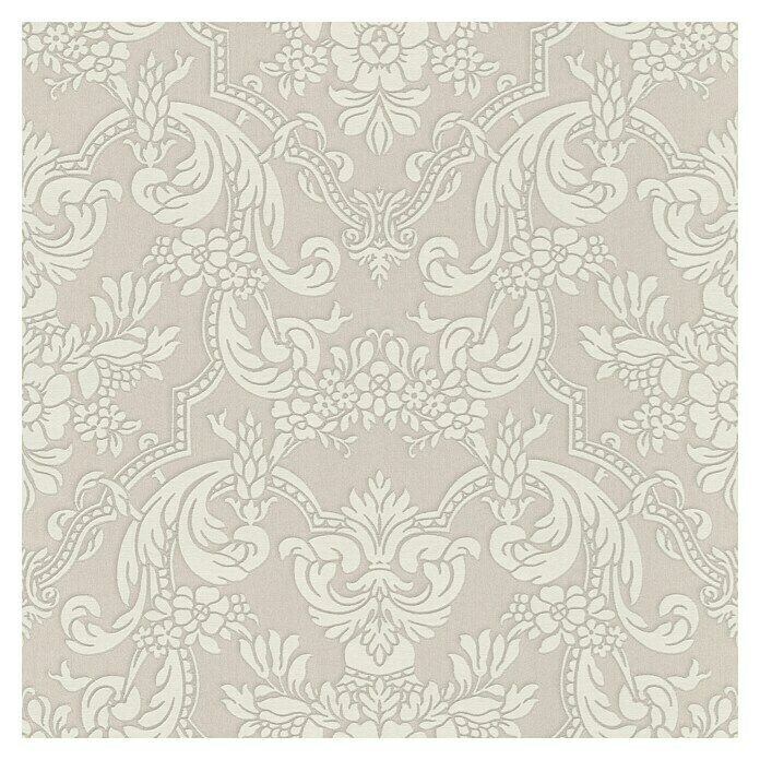 Rasch Trianon XIII Vliestapete (Grau, Ornament, 10,05 x 0,53 m)