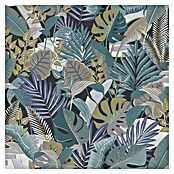 Rasch Tropical House Vliestapete Dschungel (Blau, Floral, 10,05 x 0,53 m) | BAUHAUS