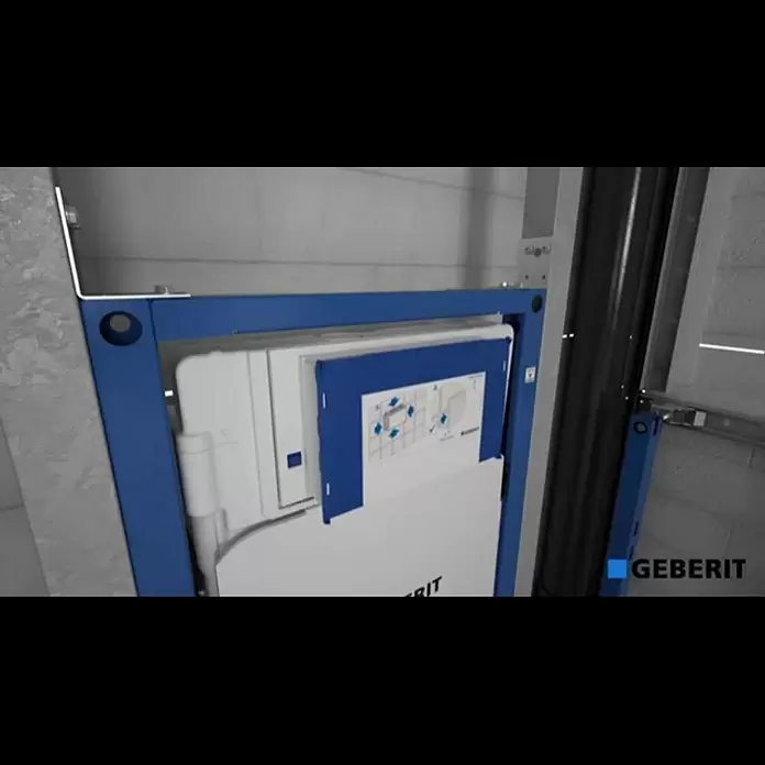 Geberit Duofix WC-Vorwandelement 111.300.00.52-Mengen-Spülung, 12 x 50 x 112 cm - Geberit Duofix - Installation