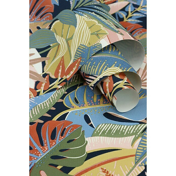 Rasch Tropical House Vliestapete Dschungel (Terra, Floral, 10,05 x 0,53 m) | BAUHAUS