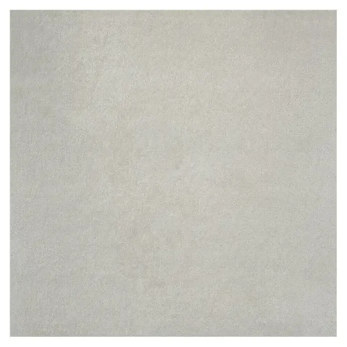 Feinsteinzeugfliese Erawan Grey - 100 x 100 cm, Grau, Matt - Nahaufnahme einer einzelnen grauen Fliese mit subtilen Texturdetails und einem modernen, schlichten Aussehen.