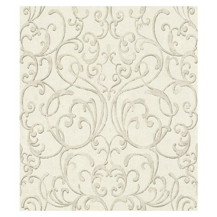 Rasch Tapetenwechsel 2 Vliestapete (Creme, Ornament, 10,05 x 0,53 m)