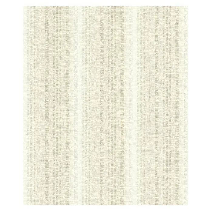 Rasch Tapetenwechsel 2 Vliestapete - Hellbeige, Streifen, 10,05 x 0,53 m - Nahaufnahme einer strukturierten, gestreiften Tapete in sanften Beige- und Cremetönen, die eine subtile Eleganz für jeden Raum bietet.