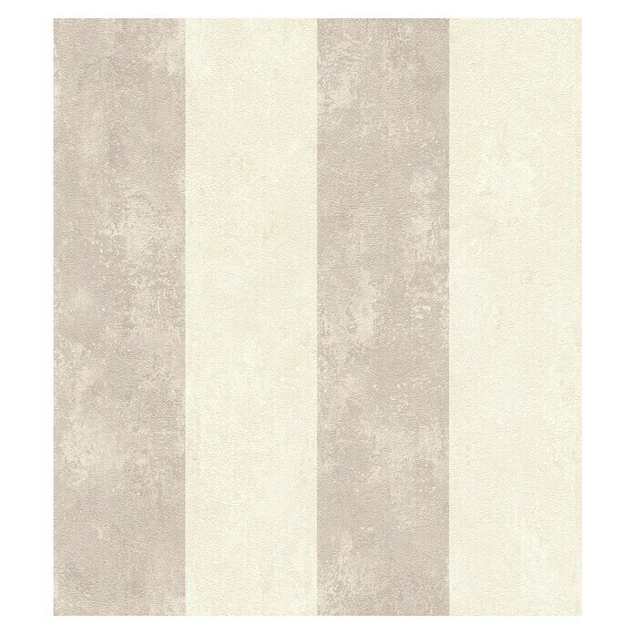 Rasch Tapetenwechsel 2 Vliestapete (Creme-Grau, Streifen, 10,05 x 0,53 m)