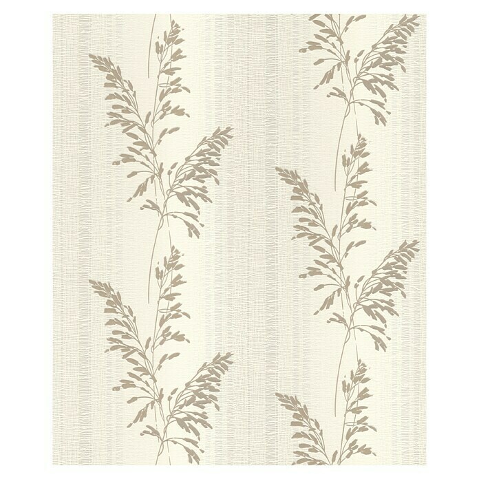 Rasch Tapetenwechsel 2 Vliestapete Blätter (Hellbeige, Floral, 10,05 x 0,53 m)