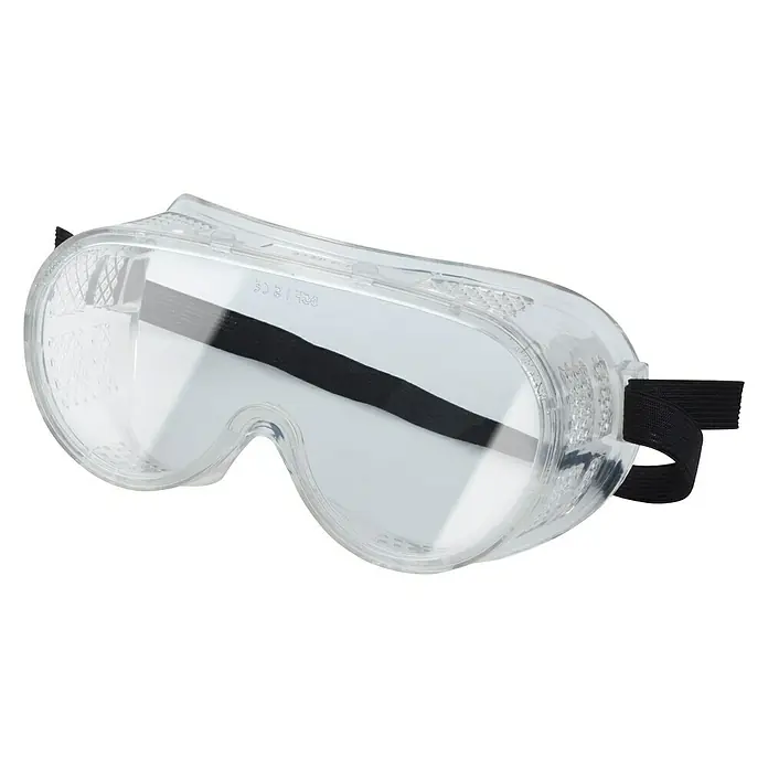 Wisent Schutzbrille - Transparent, Gummiband - Klare Schutzbrille mit verstellbarem Gummiband für optimalen Schutz vor Spritzern und Partikeln bei Arbeiten.
