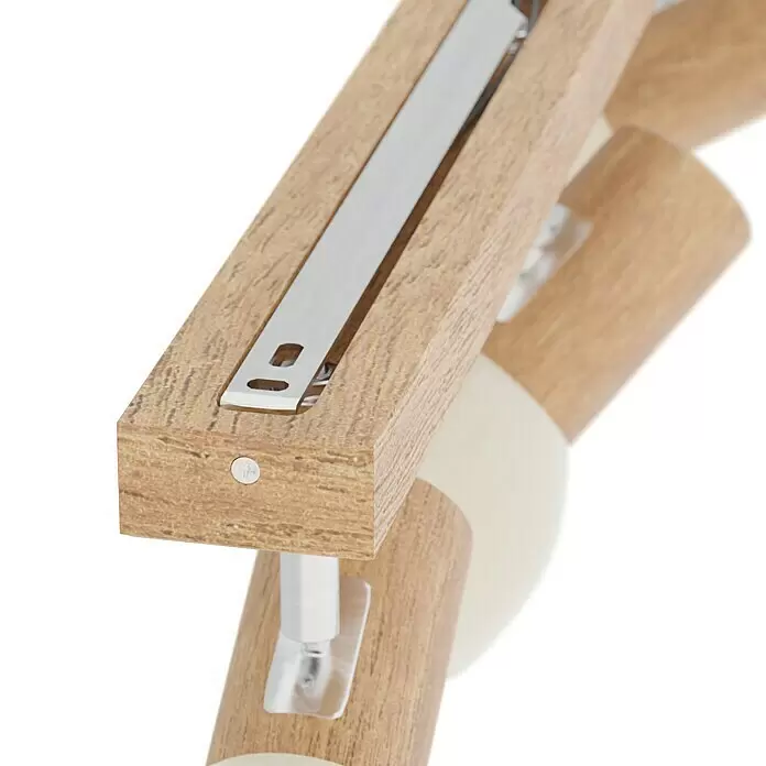Spotlight Deckenstrahler Svenda - 180 W, L x B x H: 52 x 9 x 18 cm, Eiche, E27 - Detailaufnahme