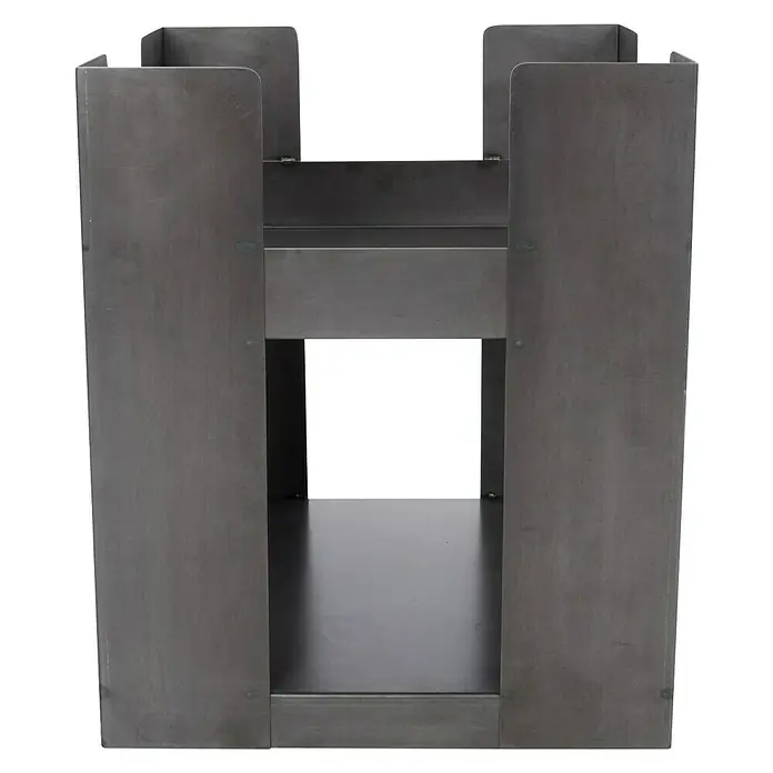 RedFire Feuerkorb Hollola - L x B x H: 50 x 50 x 60 cm, Schwarz - Metallregal mit robustem Design. Ideal zur Lagerung, mit stabiler Konstruktion und industriellem Look. Perfekt für Werkstatt oder Garage.