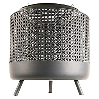 RedFire Cesta para fuego Midland (Ø x Al: 50 x 51 cm, Negro)