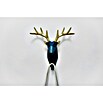 Garderobenhaken Rentier (L x B x H: 16 x 6,2 x 17 cm, Blau) | BAUHAUS