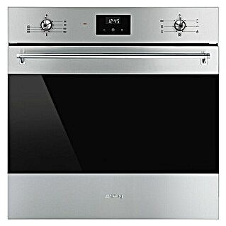 Smeg Horno empotrado (Número de tipos de calentamiento: 6 ud., Volumen horno: 70 l, Inox)