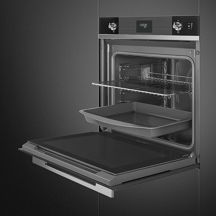 Smeg Horno empotrado SO6101S2N (Número de tipos de calentamiento: 11 ud., Volumen horno: 68 l, Negro) | BAUHAUS