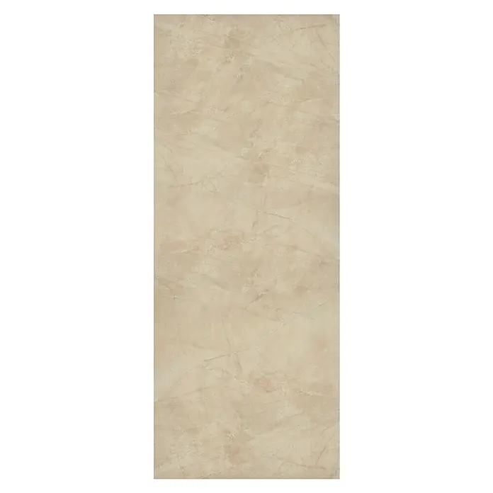 SanDesign Duschrückwandmuster17,5 cm x 7 cm x 8 mm, Beige Marble - Helle Marmor-Fliesen mit subtilen Maserungen. Die Oberfläche ist glatt und leicht glänzend, ideal für moderne Innenräume.