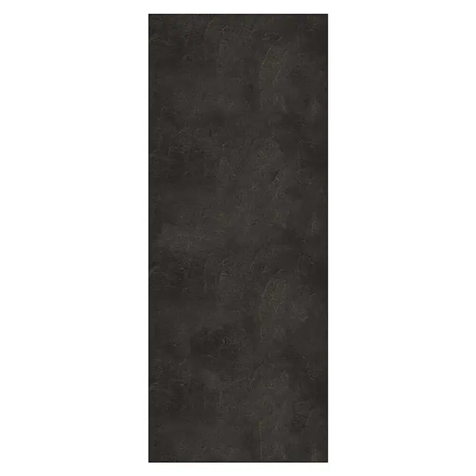 SanDesign Duschrückwandmuster Alu-Verbundplatte - 17,5 cm x 7 cm x 8 mm, Schiefer - Nahaufnahme einer dunklen Schieferplatte mit subtilen Texturen, ideal für moderne Innenräume.