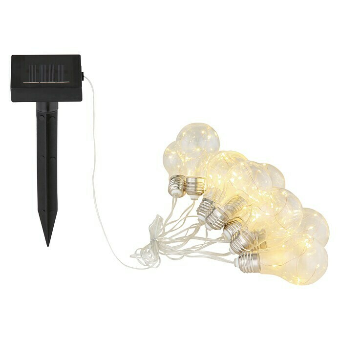 Globo Solar-feestverlichting (10 x 0,3 W, Helder)