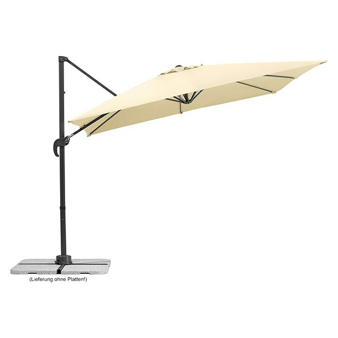 Schneider Ampelschirm Rhodos Junior (Bespannung L x B 270 x 270 cm, Natur)