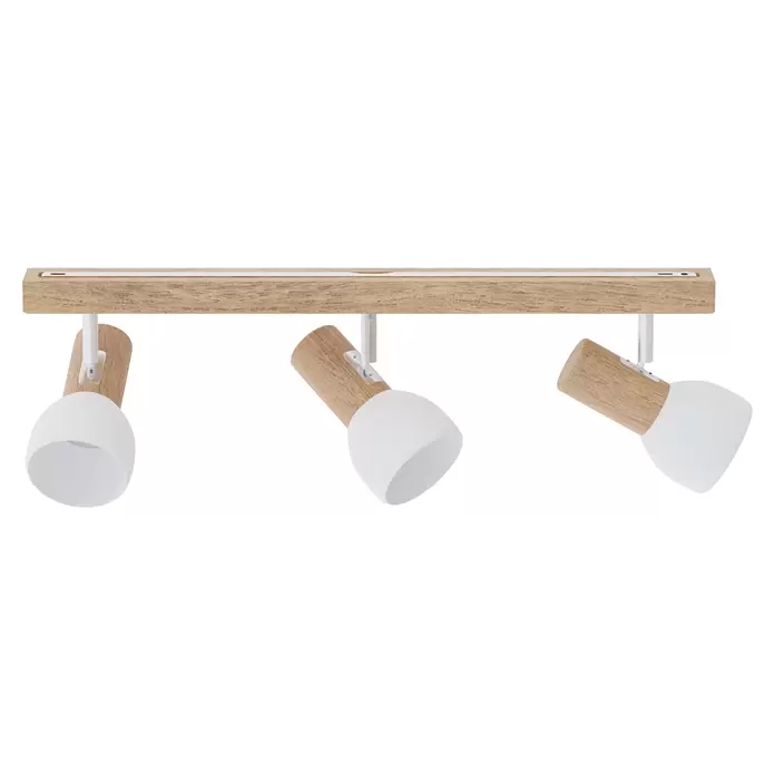 Spotlight Deckenstrahler Svenda - 180 W, L x B x H: 52 x 9 x 18 cm, Eiche, E27