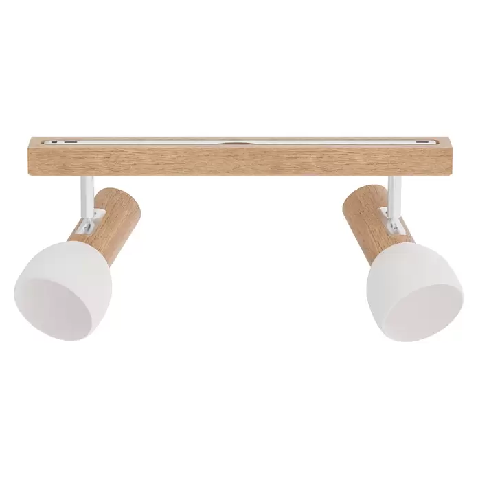 Spotlight Deckenstrahler Svenda - 120 W, L x B x H: 37 x 9 x 18 cm, Eiche, E27