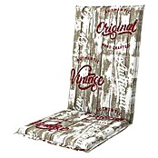 Doppler Hochlehner-Auflage (119 x 48 x 6 cm, Beige)