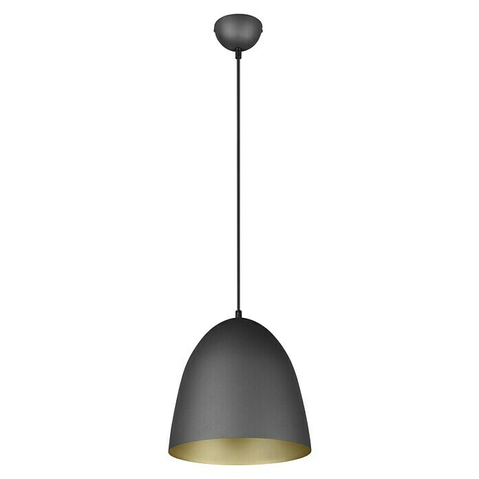 Reality Leuchten Pendelleuchte Tilda (40 W, Höhe: 150 cm, Schwarz, gold, E27) | BAUHAUS