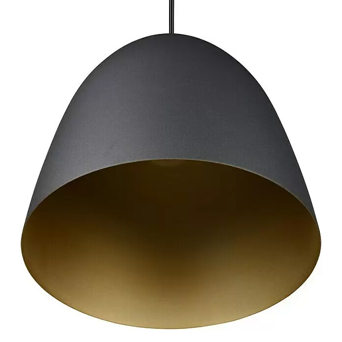 Reality Leuchten Pendelleuchte Tilda - 40 W, Höhe: 150 cm, Schwarz, gold, E27 - Detailaufnahme