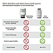 Hama Starter-Set Heizen 2x smartes Heizkörperthermostat + Zentrale (Smarte Steuerung: Hama Smart Home-App, Ventilanschluss: M30 x 1,5 mm) | BAUHAUS