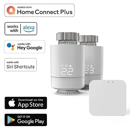 Hama  Starter-Set Heizen 2x smartes Heizkörperthermostat + Zentrale