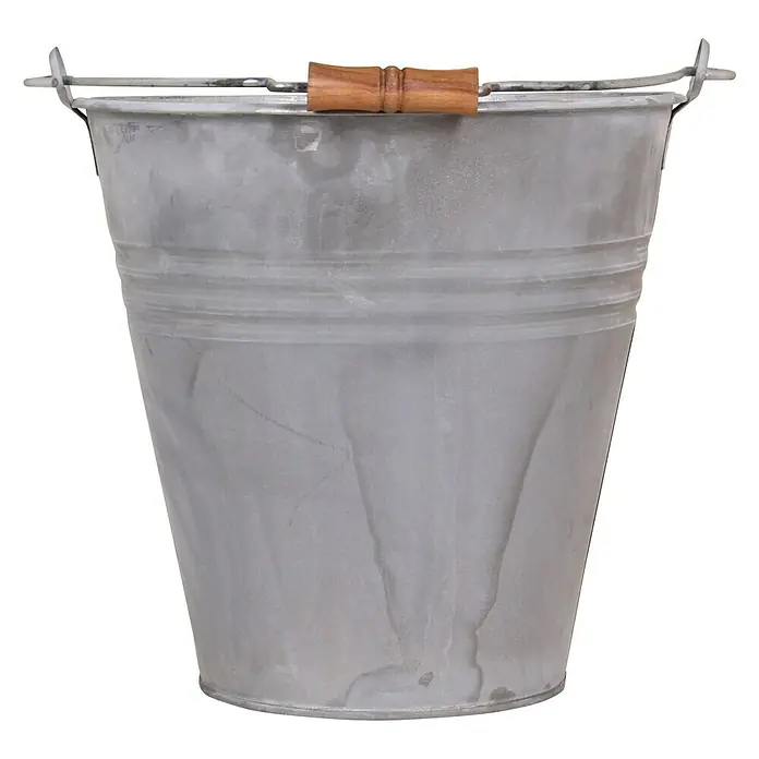 Zinkeimer7,2 l, Holzgriff