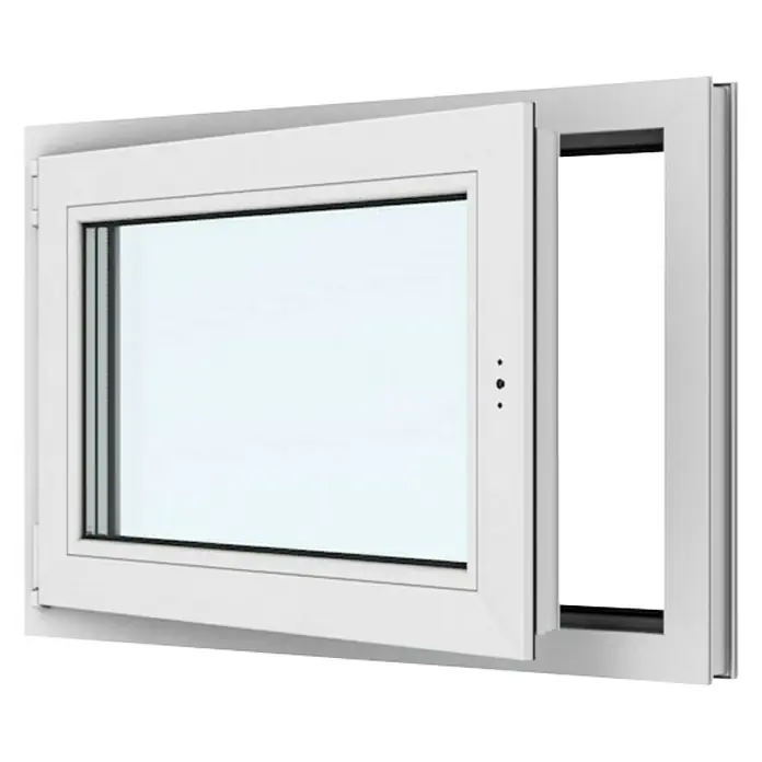 Solid Elements Kunststofffenster New Basic - 90 x 60 cm, Verglasung: 2-fach, DIN Anschlag: Links, Weiß - Weißes Fenster mit einem zu öffnenden Flügel für Belüftung und Tageslicht. Ideal für moderne Architektur.