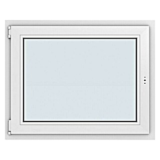 Solid Elements Kunststofffenster Basic (100 x 80 cm, DIN Anschlag: Links, Weiß)