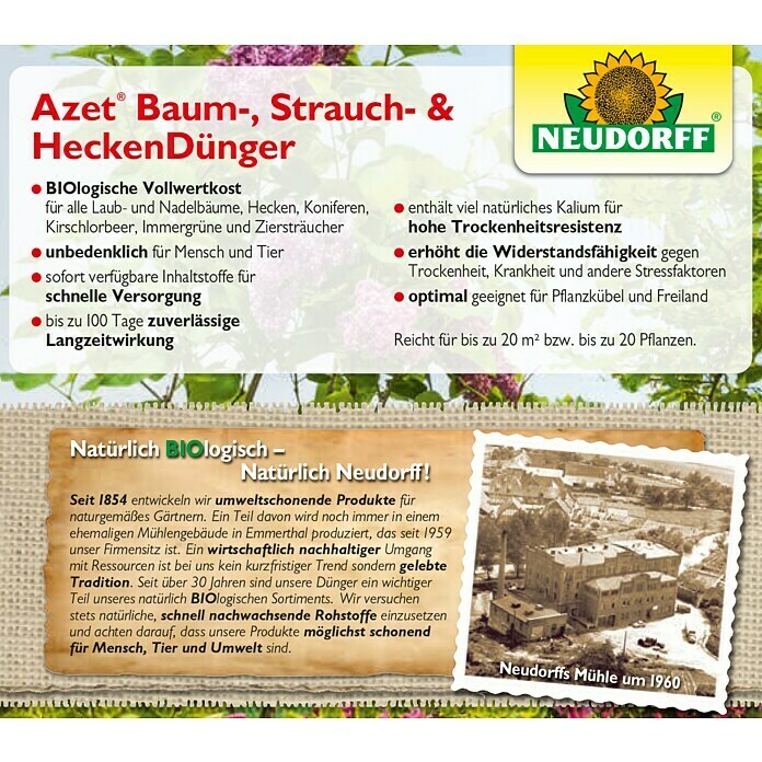 Neudorff Azet Strauch- & Heckendünger (1 kg)
