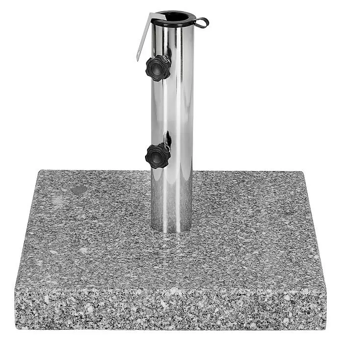Sunfun Granitschirmständer Florenz25 kg, 45 x 45 cm Front View
