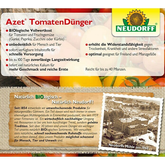 Neudorff Azet Tomatendünger1 kg Detail Shot