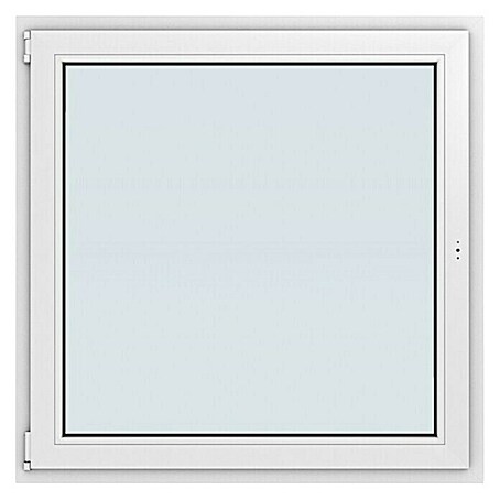 Solid Elements Kunststofffenster Basic (120 x 120 cm, DIN Anschlag: Links, Weiß)