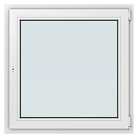 Solid Elements Kunststofffenster Basic (100 x 100 cm, DIN Anschlag: Rechts, Weiß)