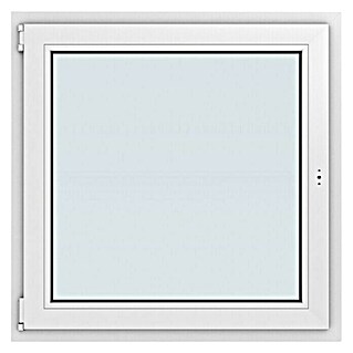 Solid Elements Kunststofffenster Basic (100 x 100 cm, DIN Anschlag: Links, Weiß)