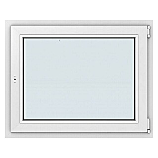 Solid Elements Kunststofffenster Basic (100 x 80 cm, DIN Anschlag: Rechts, Weiß)