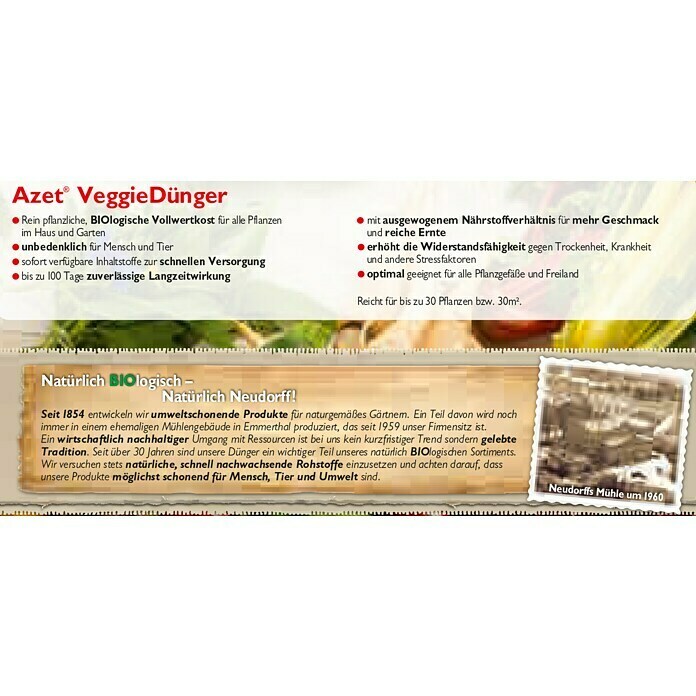 Neudorff Bio-Gartendünger Azet Veggie (750 g)