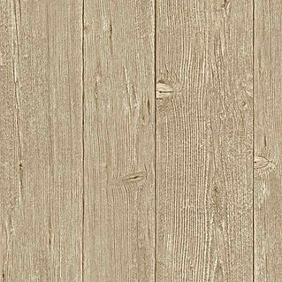 Erismann Papel pintado de vinilo (Marrón, Efecto madera, 10 x 0,53 m)