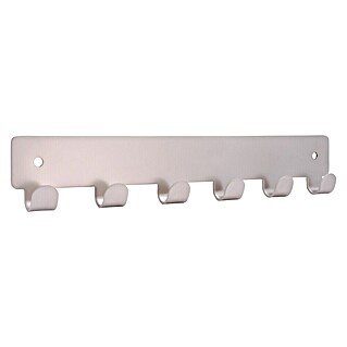 Siro Garderobna letev (Do x Š x V: 240 x 41 x 16 mm, Število kaveljčkov: 6 kos, Nikelj prevlečen mat)