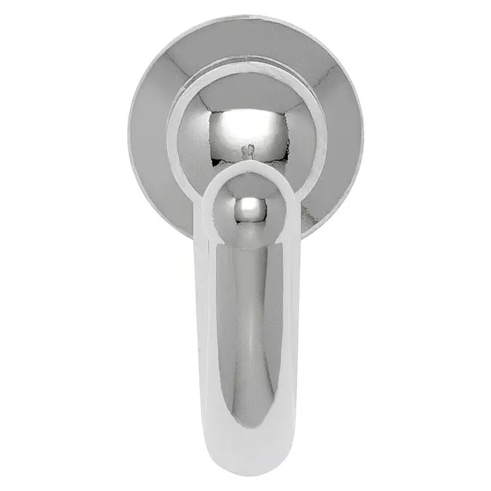 Siro Garderobenhaken - L x B x H: 30 x 12 x 22 mm, Chrom, Stahl - Nahaufnahme eines Ohrsteckers aus Sterlingsilber mit modernem Design, das Eleganz und Stil vereint. Perfekt für den täglichen Gebrauch.