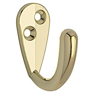 Siro Garderobna kljuka (Do x Š x V: 43 x 19 x 38 mm, Zlata, Jeklo)