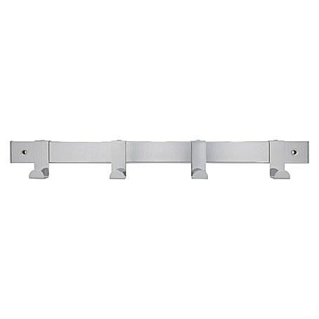 Siro Garderobenleiste (L x B x H: 404 x 33 x 51 mm, Anzahl Haken: 4 Stk., Chrom)