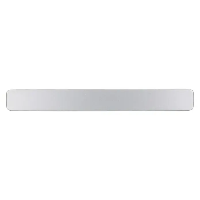 Siro Möbelgriff - Typ Möbelgriff: Bügel, L x B x H: 136 x 16 x 23 mm, Stahl, Silber, Matt - Ein minimalistischer, silberfarbener Soundbar, ideal für Heimkino oder Musikgenuss. Elegantes Design für modernes Wohnambiente.