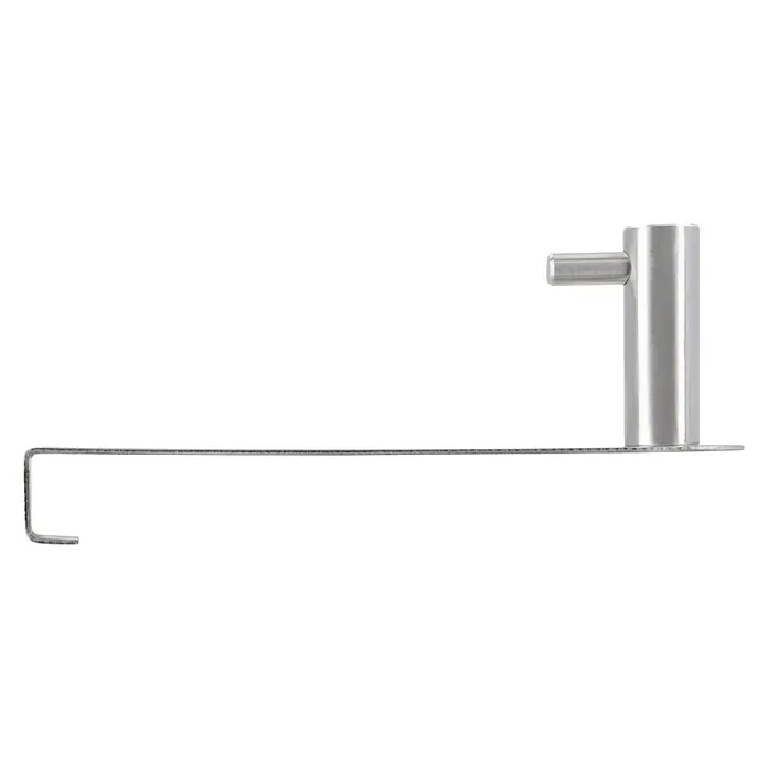 Siro Garderobenhaken 1983-135N1V1E - L x B x H: 135 x 30 x 41 mm, Anzahl Haken: 1 Stk. - Edle Halterung für Seifenspender aus gebürstetem Edelstahl zur Wandmontage im Badezimmer oder Küche. Minimalistisch und funktional.