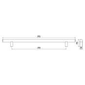 Siro Möbelgriff (Typ Möbelgriff: Bügel, L x B x H: 320 x 12 x 32 mm, Stahl, Edelstahl) | BAUHAUS